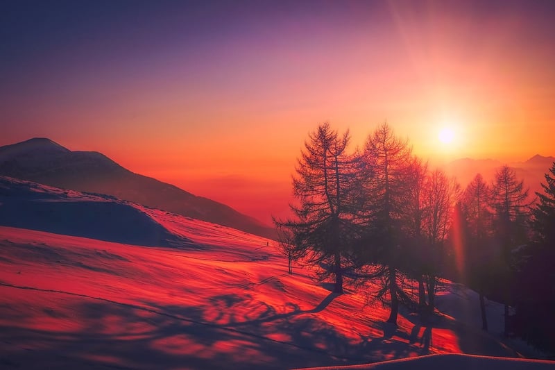 Sunset symbolizing gratitude and peace